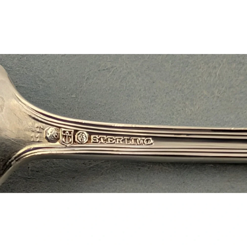 Gorham Sterling Silver Plymouth Olive Serving Spoon Pierced 5-3/4